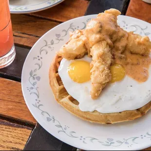 Chicken & Waffle Plate
