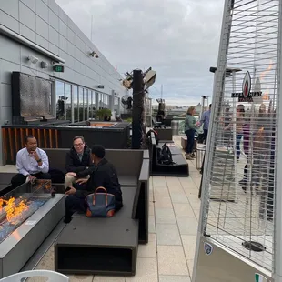 Outdoor seating is always great. The view... perfect