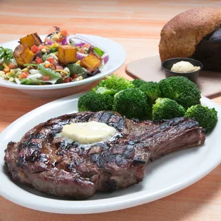 Bone-in Ribeye with Boursin Butter