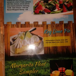 Salad dessert side of summer menu