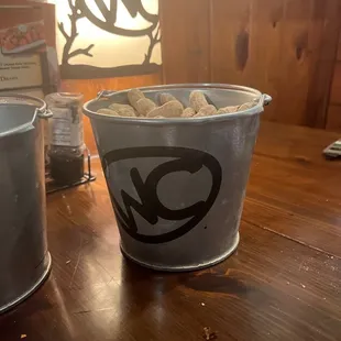 Complimentary goober peas.