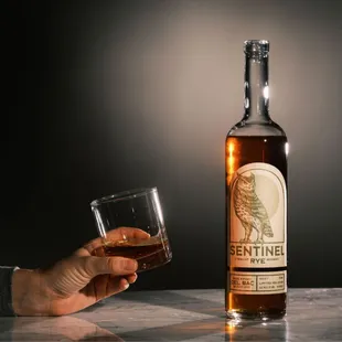 Enjoy a sample of Sentinel Rye at the distillery.