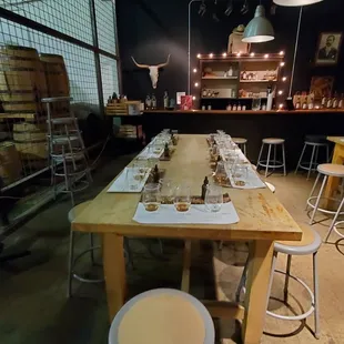 As the tour begins you have to walk past the tasting table area, and the Pavlovian instincts start to set in. :)