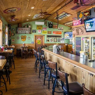 the bar