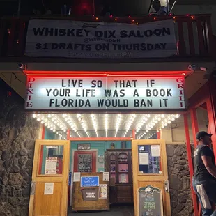 This is the sign at the entrance