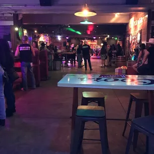 View of the stage from the far side.