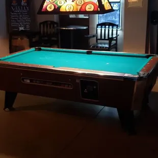 a pool table