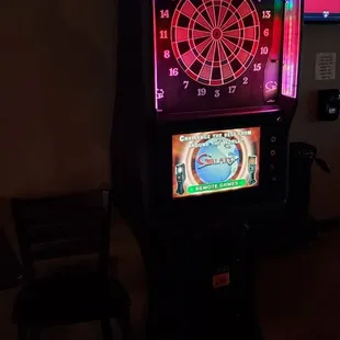 a dart and a dartboard