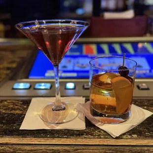 Manhattan and Old Fashioned