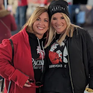 two women standing next to each other