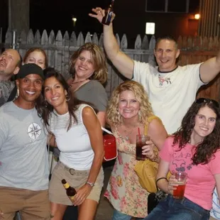 a group of people posing for a picture