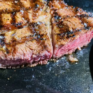 Ribeye medium rare.