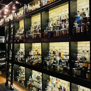 Bar offerings.