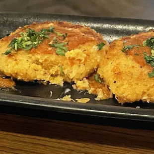 Crab Cakes, made from canned crab