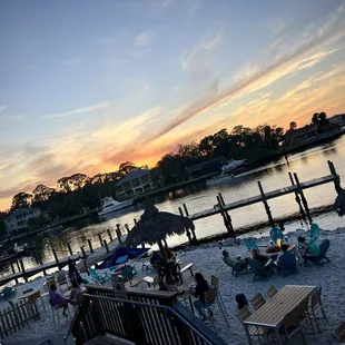 Sunset from our table