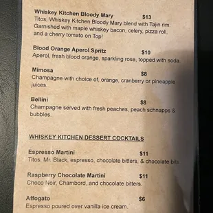 Breakfast cocktails