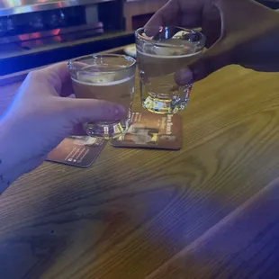 Two tequila shots!