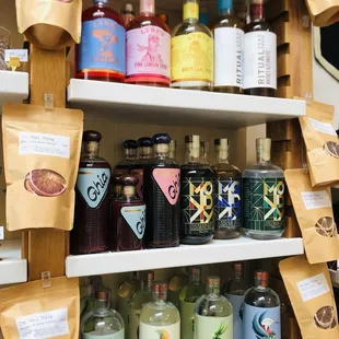 Nonalcoholic vodka, whisky and tequila