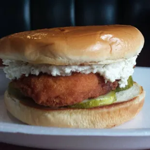 a fried chicken sandwich