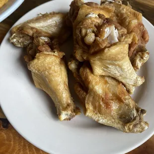 Naked wings!!! Great buffalo sauce and ranch for dipping!!!