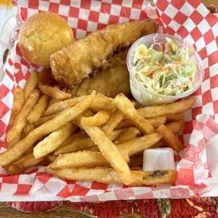 Friday night fish fry to go, haddock.