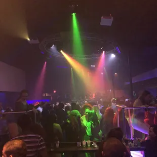 a crowd of people at a nightclub
