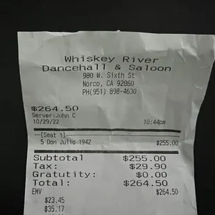 Even the receipt lies. This place is a joke.