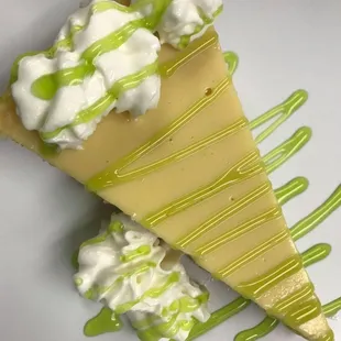 a slice of cheesecake