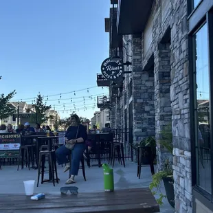 outside