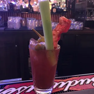 Bloody Mary with bacon