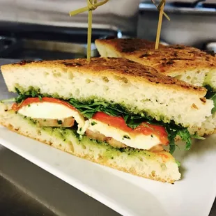 a sandwich on a plate