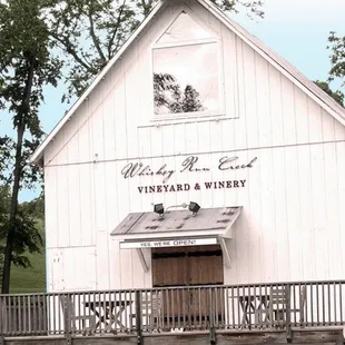 the front of the building