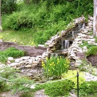 a waterfall