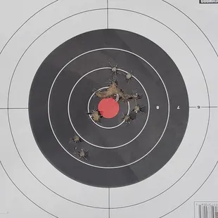 I've seen better from 50yrds with a .45.....ha!