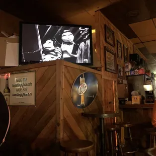 Tv (usually a Spurs game during season)