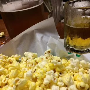 Free popcorn just enough butter