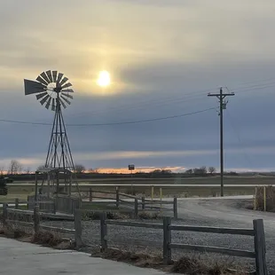 View to the Southwest from Whiskey Springs at sunset