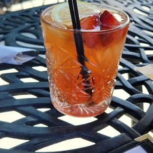 Strawberry Whiskey Smash