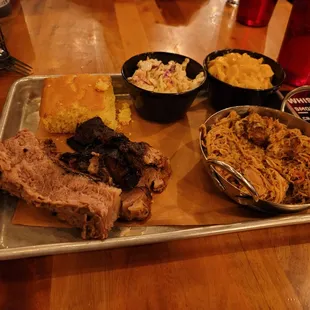 a platter of food