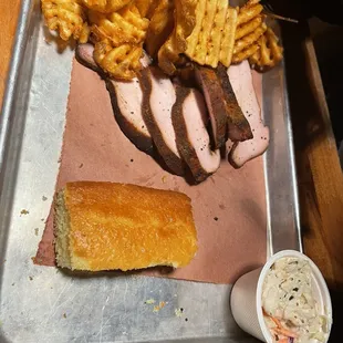Smoked turkey waffle fries