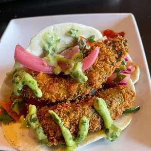 Potato and Avocado Taco