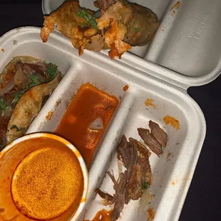 Falling apart birria taco  Birria Tacos