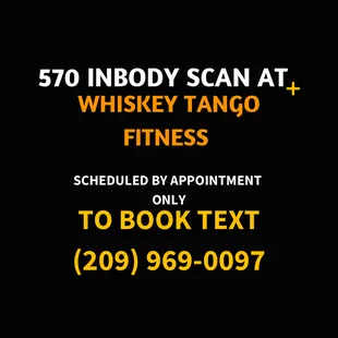 We offer InBody Scans