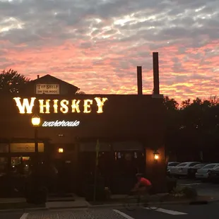 Sunset over Whiskey Warehouse