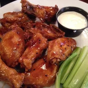 Spicy teriyaki wings