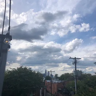 Great view of the city, if these trees were trimmed would be unreal!