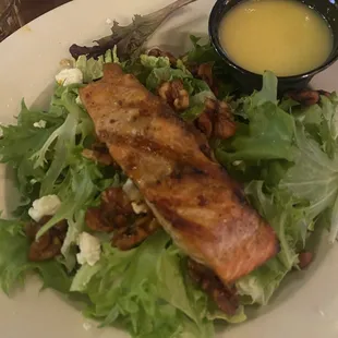 Whiskey Glazed Salmon Salad