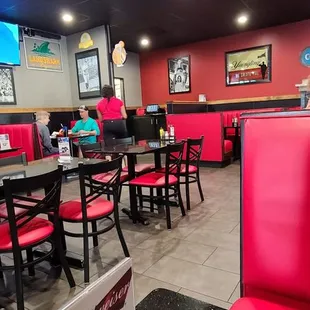 the inside of the restaurant