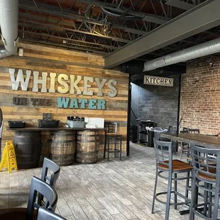 a man and woman at a bar