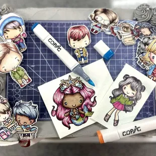 a variety of stamps